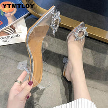 Load image into Gallery viewer, Luxury  Women Pumps 2019 Transparent High Heels Sexy Pointed Toe Slip-on Wedding Party Brand Fashion Shoes For Lady  PVC