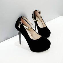 Load image into Gallery viewer, Women&#39;s high heels ultimate sexy high heel waterproof platform 16cm high heel single shoes women&#39;s wedding shoes white.