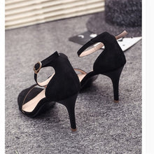 Load image into Gallery viewer, ZETMTC 2019 summer fashion ladies 7cm stiletto heels sandals women&#39;s black red high heels shallow mouth ladies sandals