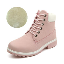 Load image into Gallery viewer, Winter boots women shoes 2019 warm fur plush sneakers women snow boots women lace-up ankle boots winter shoes woman botas mujer