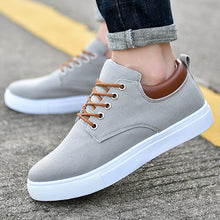 Load image into Gallery viewer, Spring Men&#39;s Canvas Shoes Men Fashion Sneakers Men Comfortable Mens Casual Shoes Lace-Up Brand Driving Shoes Big Size