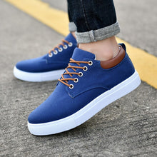 Load image into Gallery viewer, Spring Men&#39;s Canvas Shoes Men Fashion Sneakers Men Comfortable Mens Casual Shoes Lace-Up Brand Driving Shoes Big Size