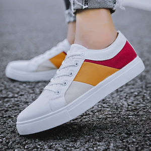 Spring Men's Canvas Shoes Men Fashion Sneakers Men Comfortable Mens Casual Shoes Lace-Up Brand Driving Shoes Big Size