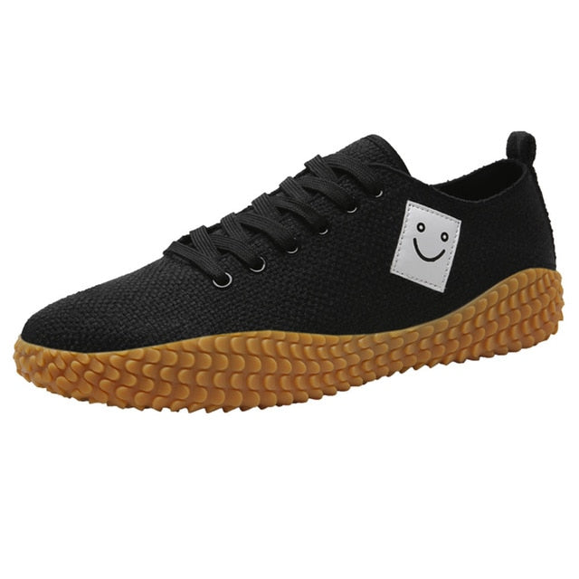 SAGACE Men's Linen Outdoor Breathable Casual Shoes Comfortable Lace-Up Non-Slip Lazy Shoes men's casual shoes slip on aug 26