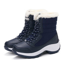 Load image into Gallery viewer, Women Boots Waterproof Winter Shoes Women Snow Boots Platform Keep Warm Ankle Winter Boots With Thick Fur Heels Botas Mujer 2019