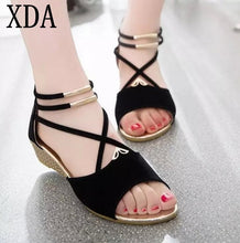 Load image into Gallery viewer, XDA 2019 fashion Women zipper sandals Shoes woman footwear sandals Women&#39;s summer shoes Gladiator Casual Ladies Shoes